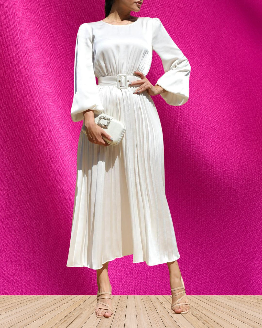 Elanora Pleated Maxi Dress