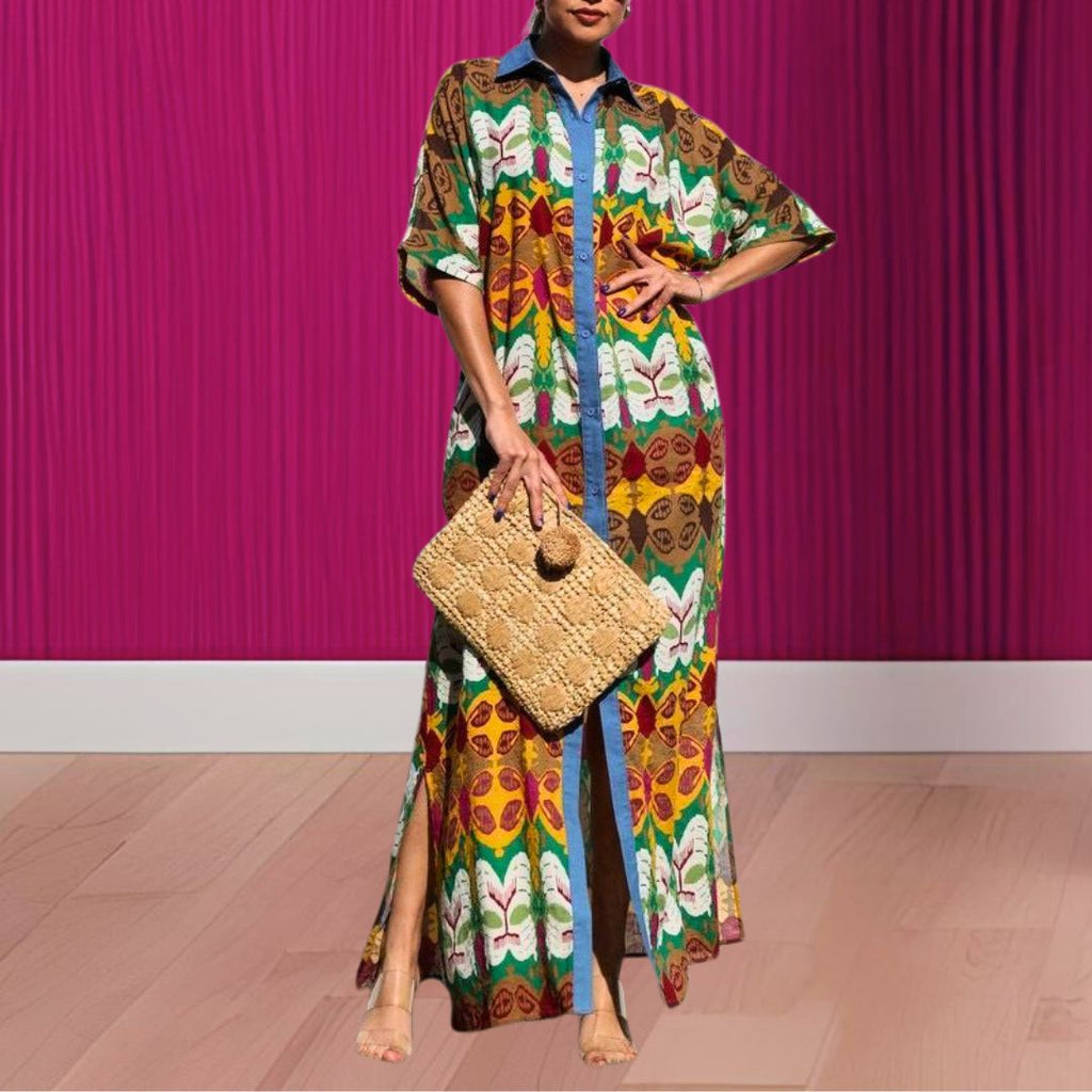 Savanna Shirt Dress Tribal Chic