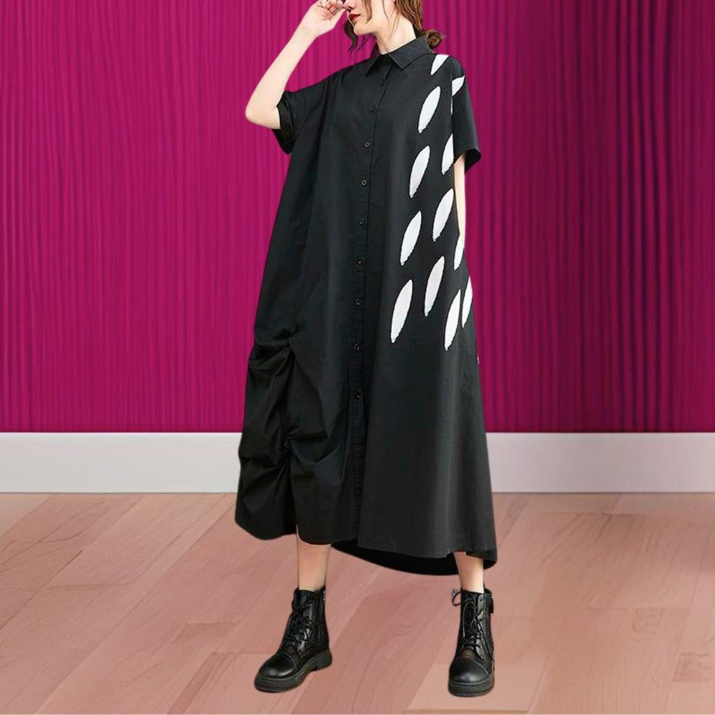 K-Fashion Shirt Dress Carmelys – One Size