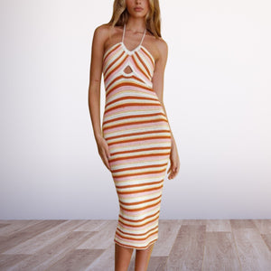 Fitted Striped Dress