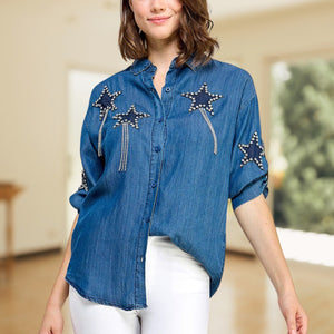 Stars Denim Shirt