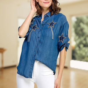 Stars Denim Shirt