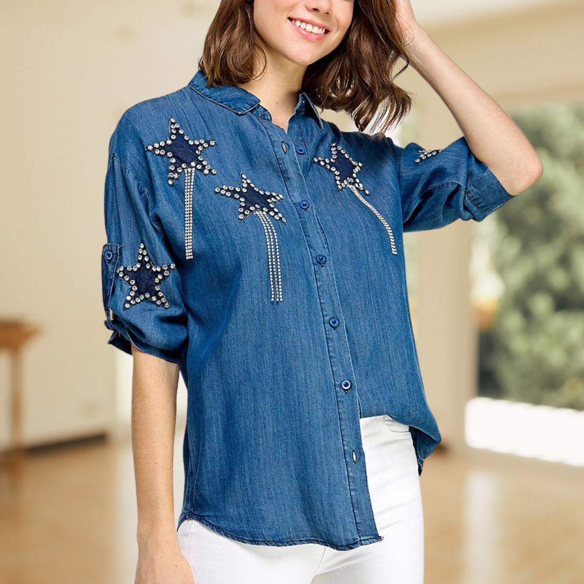 Stars Denim Shirt