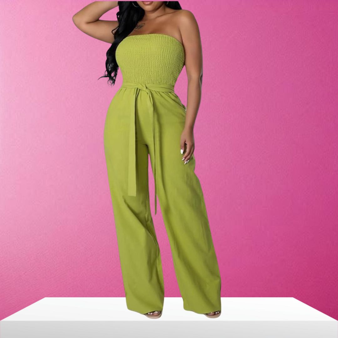 Jumpsuit Strapless Noelia Regular y Plus en 2 colores