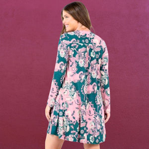 Vestido Floral Amalia regular y plus size