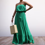 Maxi Dress Black - Green